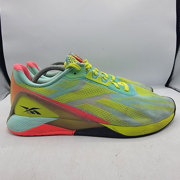 Reebok Nano X1 Mens 11 Training Running Shoes Sneakers Aciyel Pixmin GZ8947 main image 11